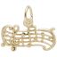 Music Staff Charm