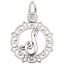 Ornate Script Initial S Charm