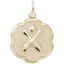 Bowling Scalloped Disc Charm