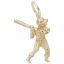 Baseball Player Charm