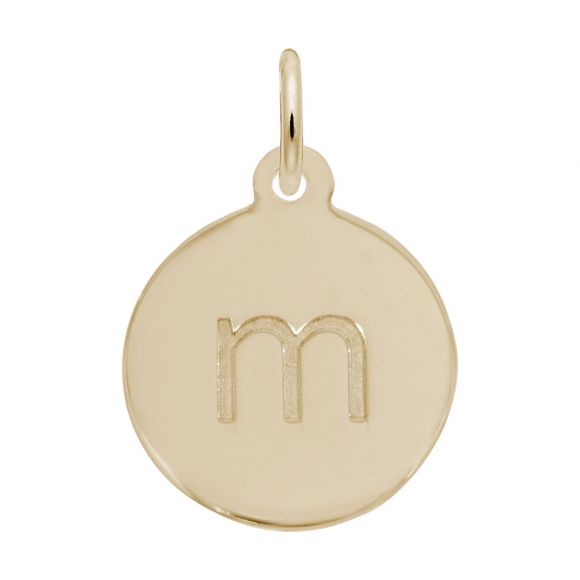 Block Initial Disc Charm-Letter M