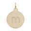 Block Initial Disc Charm-Letter M