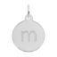 Block Initial Disc Charm-Letter M