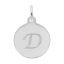 Script Initial Disc Charm-Letter D