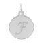 Script Initial Disc Charm-Letter F
