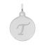 Script Initial Disc Charm-Letter T