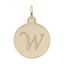 Script Initial Disc Charm-Letter w