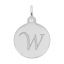Script Initial Disc Charm-Letter w