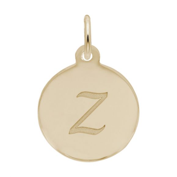 Script Initial Disc Charm-Letter Z