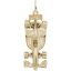 Modern Open Wheel Race Car Charm