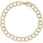 Large Double Link Dapped Curb Classic Bracelet