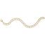 Large Double Link Dapped Curb Classic Bracelet