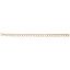 Large Double Link Dapped Curb Classic Bracelet