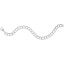 Large Double Link Dapped Curb Classic Bracelet