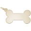 Flat Dog Bone Charm