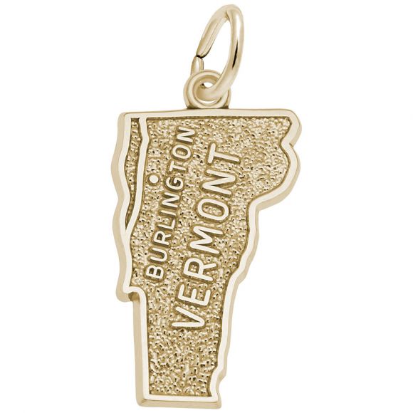 Burlington Vermont Map Charm