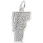 Burlington Vermont Map Charm