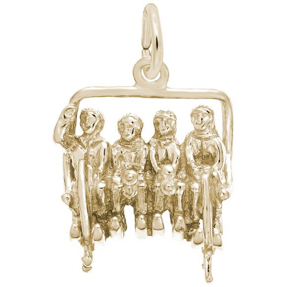 Quadchair Ski Lift Charm
