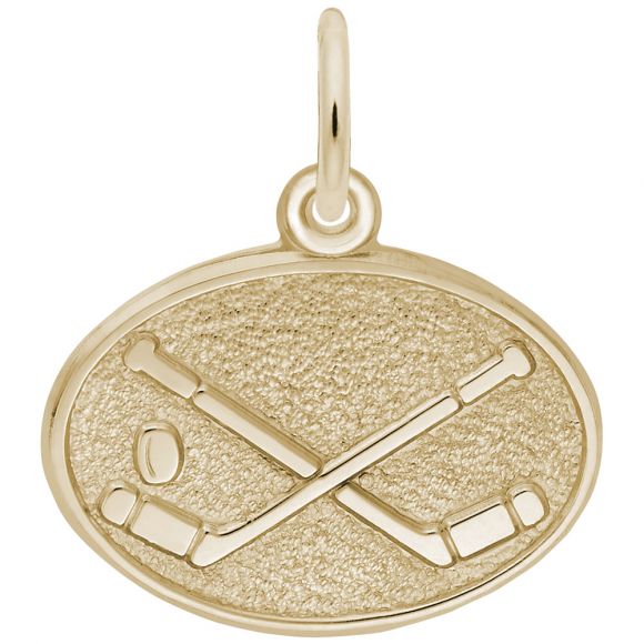 Hockey Oval Disc Charm
