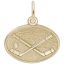 Hockey Oval Disc Charm