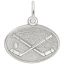 Hockey Oval Disc Charm