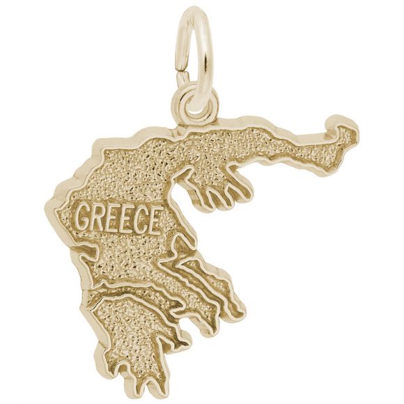 Greece Map Charm