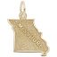 Missouri Map Charm