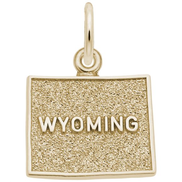 Wyoming Map Charm