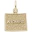 Wyoming Map Charm