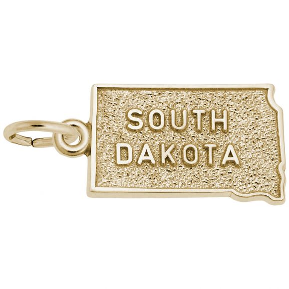 South Dakota Map Charm