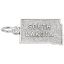 South Dakota Map Charm