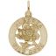 Alberta Wild Rose Charm