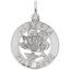 Alberta Wild Rose Charm
