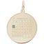 Calendar Disc with Stone Charm