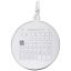 Calendar Disc with Stone Charm