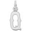 Blackletter Initial Q Charm