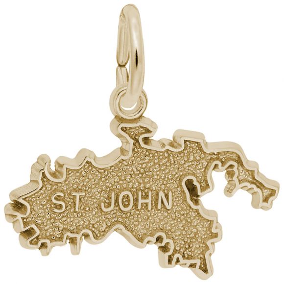 St. John Map Charm