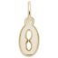 Small Serif Initial O Charm