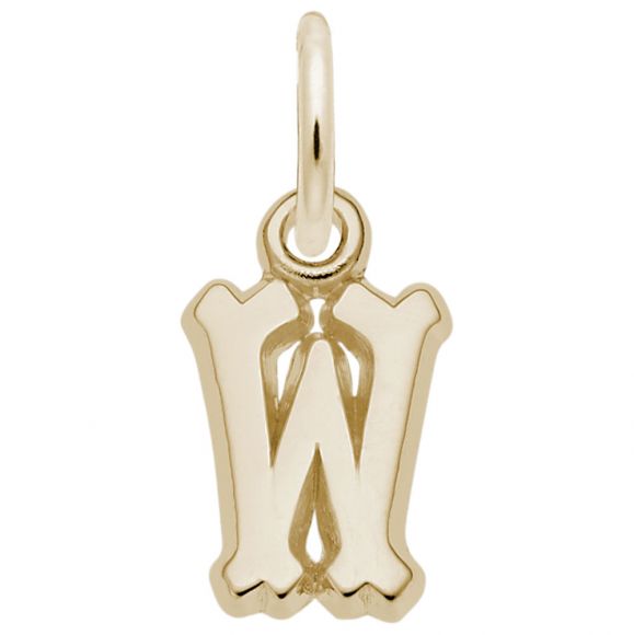 Small Serif Initial w Charm