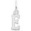 Small Serif Initial E Charm