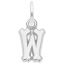 Small Serif Initial w Charm