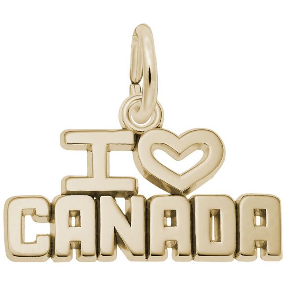 I Love Canada Charm
