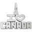 I Love Canada Charm