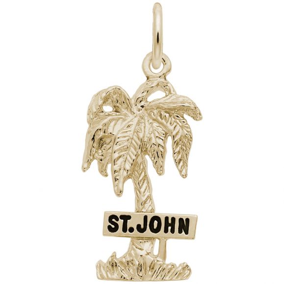 St. John Palm Tree Charm