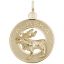 Alaska Moose Ring Charm