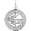 Alaska Moose Ring Charm