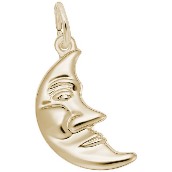 Half Moon with Face Charm