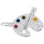 Artist Palette Charm