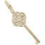 Key to My Heart April Stone Charm