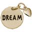 Dream Tag with Heart Accent Charm